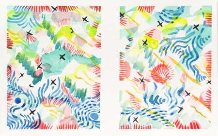 Urchins and Anenomes by artist Melissa Wen Mitchell